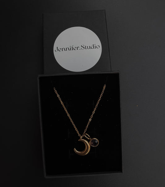 The Reader's Moon Necklace